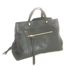 Kooba Black Leather Ridgefield Satchel